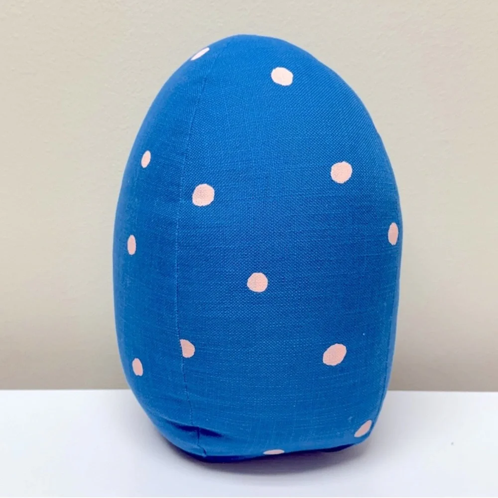 3 for $15 SALE Easter Egg Throw Pillow, blue with pink polka dots from Target